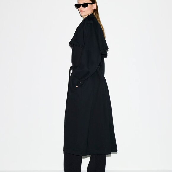 SKIMS BOYFRIEND FLEECE OVERSIZED TRENCH COAT - Picture 3 of 7